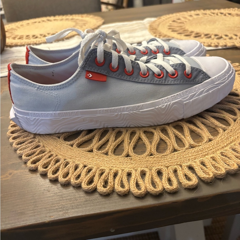 Converse Gray and White Athletic Shoes